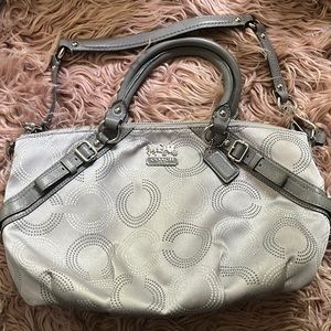 Silver Vintage Coach Purse